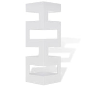 Portaombrelli Bastoni Passeggio Quadrato Acciaio 48,5 cm Bianco 242470