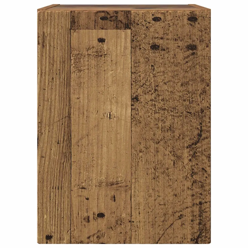 Mobile TV da parete 2 pz-Set di 2 Mobile TV a Muro-Credenza TV Legno vecchio 30 x 31 x 40 cm