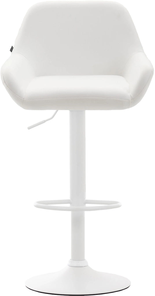 Set 2 Sgabelli Bar Braga In Similpelle bianco,bianco