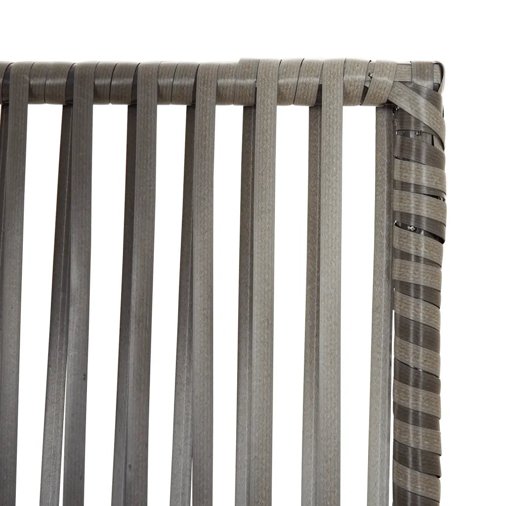 Divisorio per Ambienti | Divider per stanze | Paravento a 5 Pannelli Grigio in Polyrattan