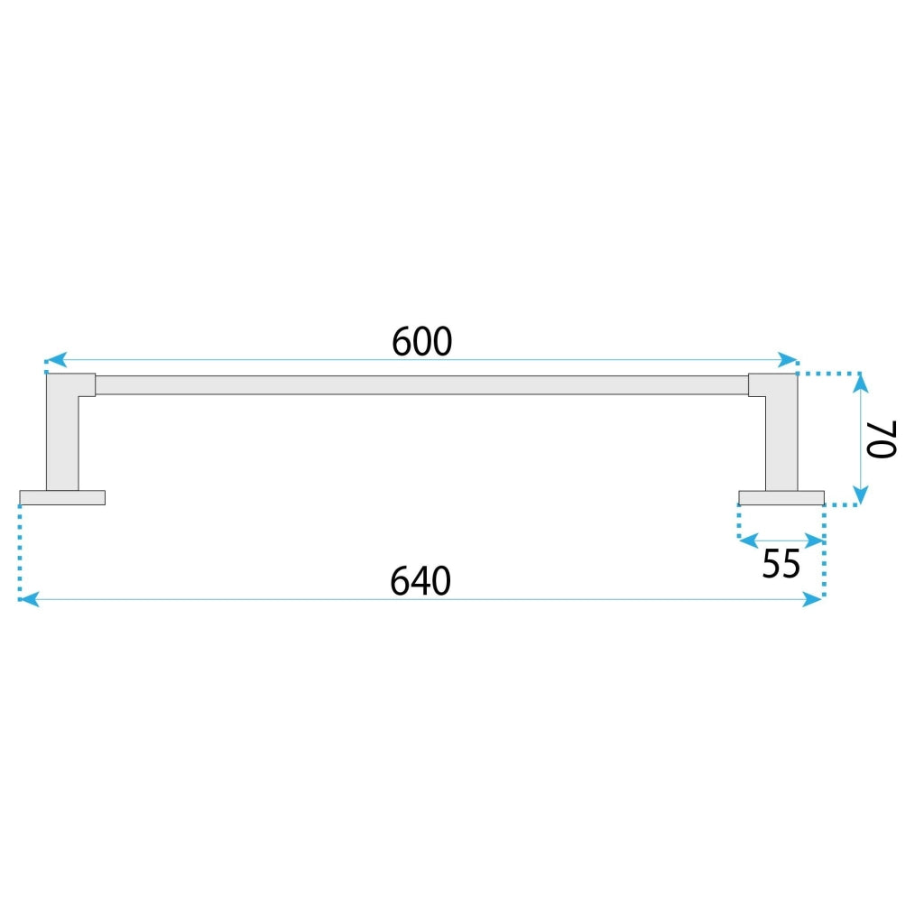 Portasciugamano Da Bagno 5901 Nico Brush Gold