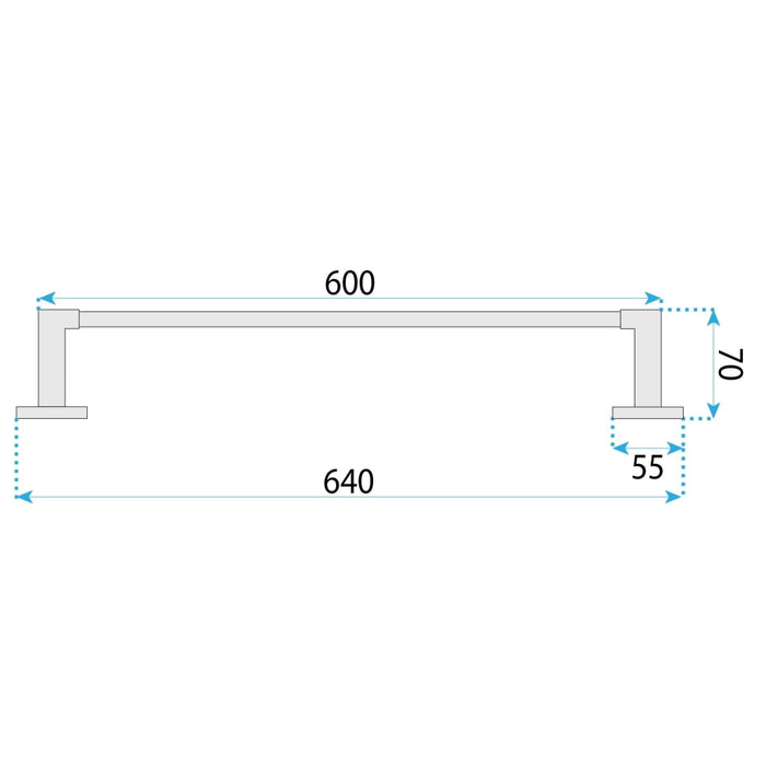 Portasciugamano Da Bagno 5901 Nico Brush Gold