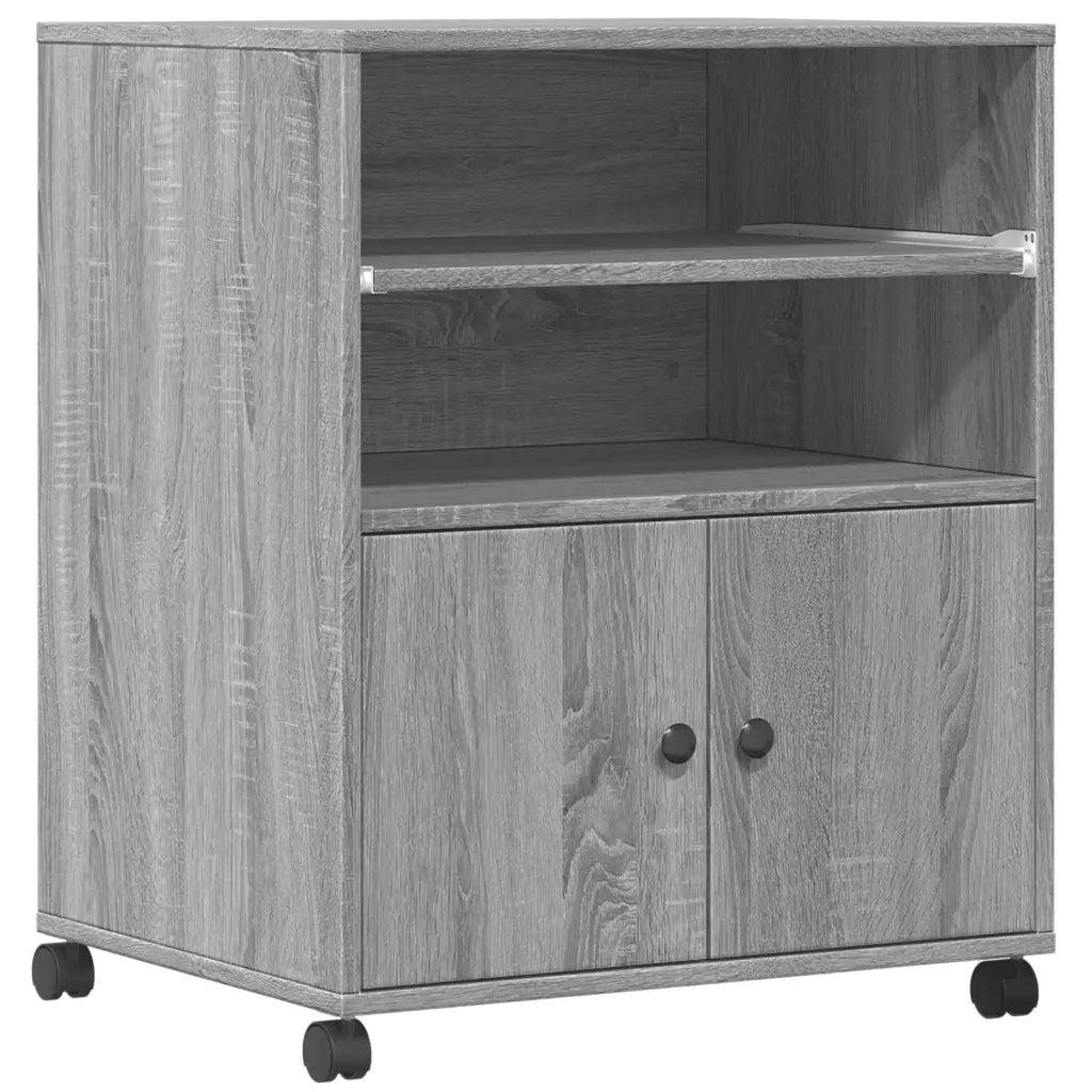 Supporto per Stampante con Ruote Grigio Sonoma 60x48x74 cm CFW4525167