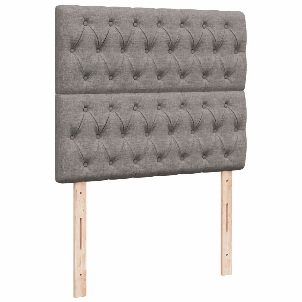 Giroletto a Molle con Materasso Tortora 120x190 cm in Tessuto