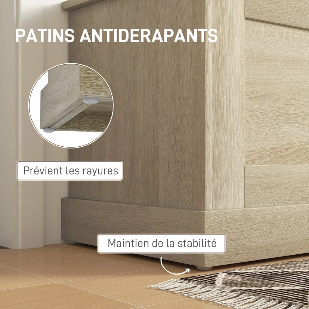 Cassa di legno per contenere giocattoli ¨C Zephmum ¨C 80x40x45 cm colore naturale