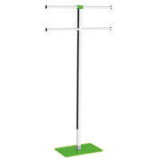 Piantana portasciugamani acciaio inox e resine termoplastiche serie Rainbow Gedy RA31 Verde Acido Trasparente