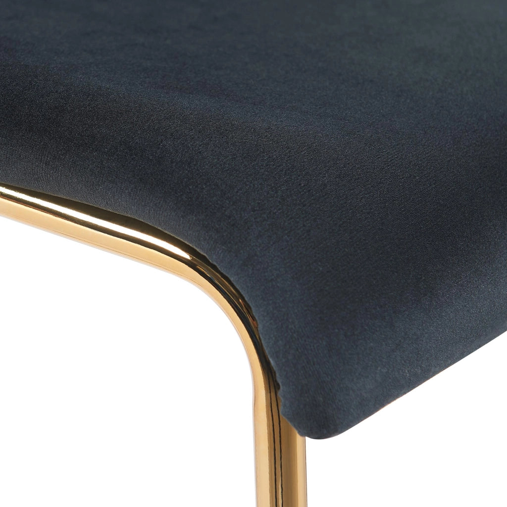 Barhocker Hoover Samt 4-FuЯ Gold