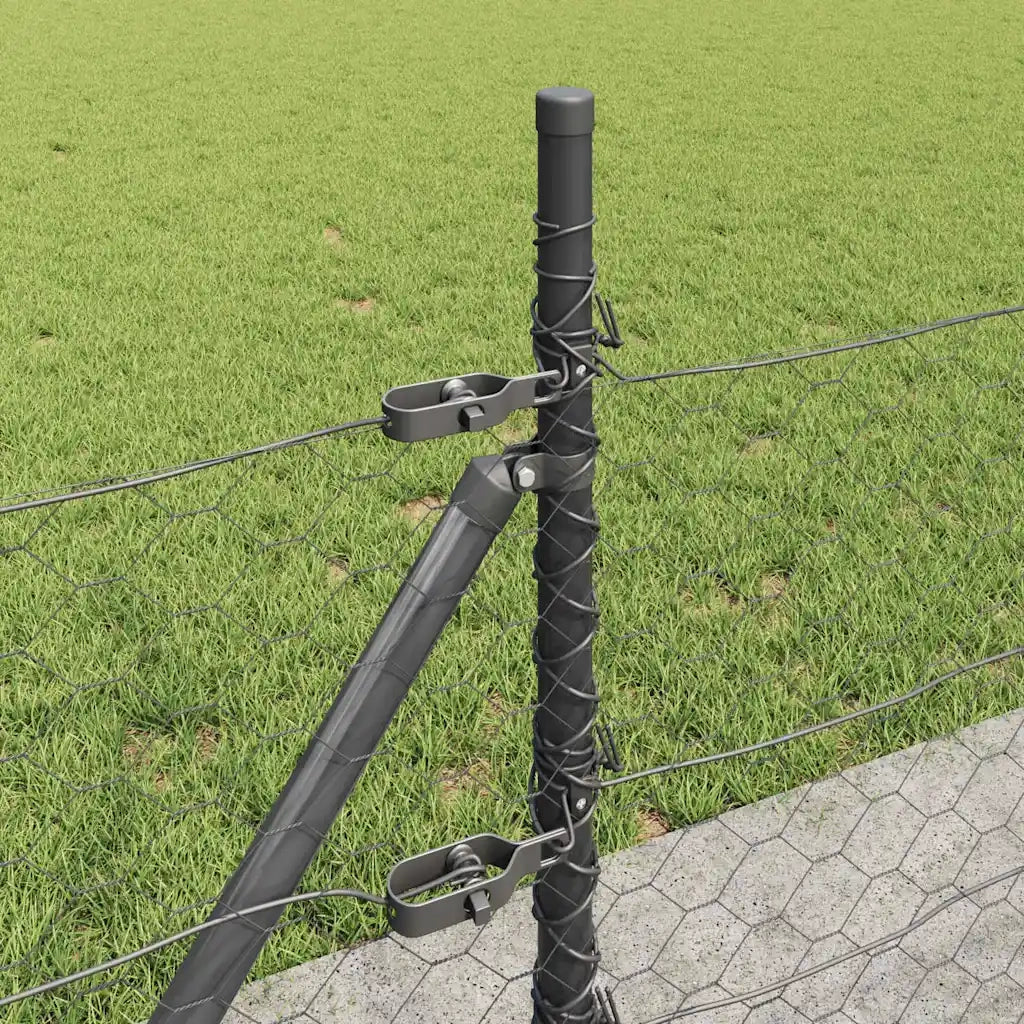 Palo della recinzione Grigio 50 x 0,5 m (rete da 50 mm)