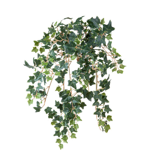 Set 2 Cadente Mini Edera Artificiale con 302 Foglie H50 cm Verde