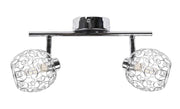 Plafoniera Candellux Horus 92-19141 cromata 2xG9 cristalli