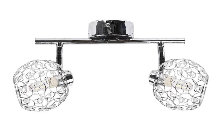 Plafoniera Candellux Horus 92-19141 cromata 2xG9 cristalli