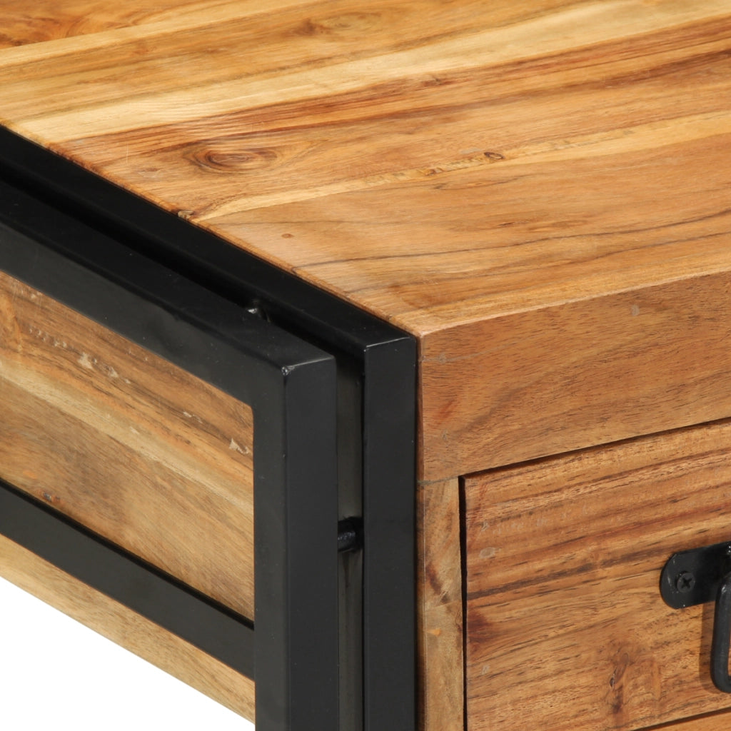 Tavolino  40x40x50 cm in legno massello di acacia