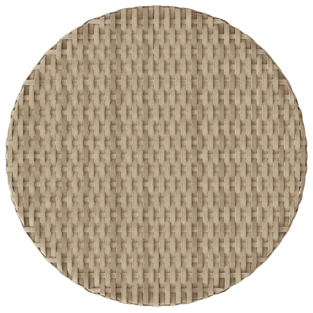 Set da Bistr¨° 3 pz | Set Salotto da Giardino con Cuscini Beige in Polyrattan