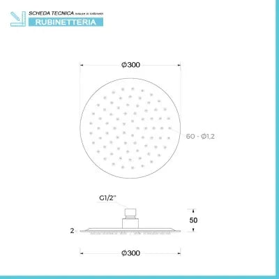 Kit doccia satinato con braccio 35 e soffione 30 in acciaio inox Gemini