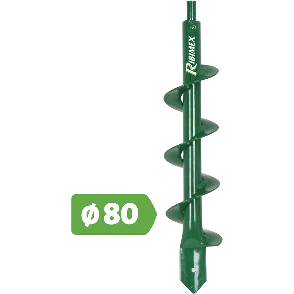 PUNTA TRIVELLA TRAPANO SPIRALE RICAMBIO Ø80mm 320mm RIBIMEX