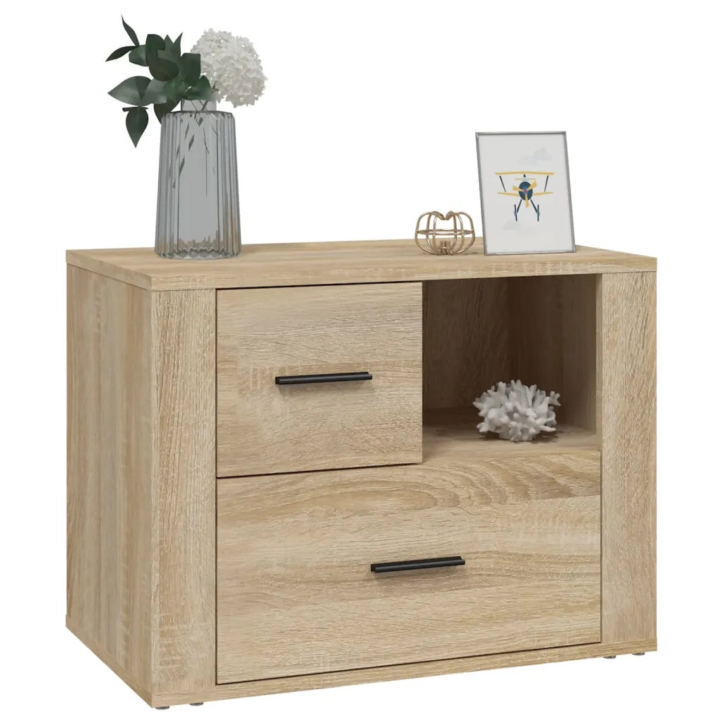 Comodino Rovere Sonoma 60x36x45 cm in Legno Multistrato cod mxl 30753