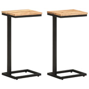 Tavolini Laterali 2 pz 31,5x24,5x64,5 cm Massello d'Acacia cod mxl 69012