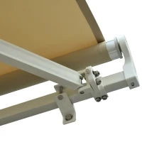 Tenda da Sole a Bracci per Esterno con Manovella, Metallo e Poliestere, 3x2.5m Beige