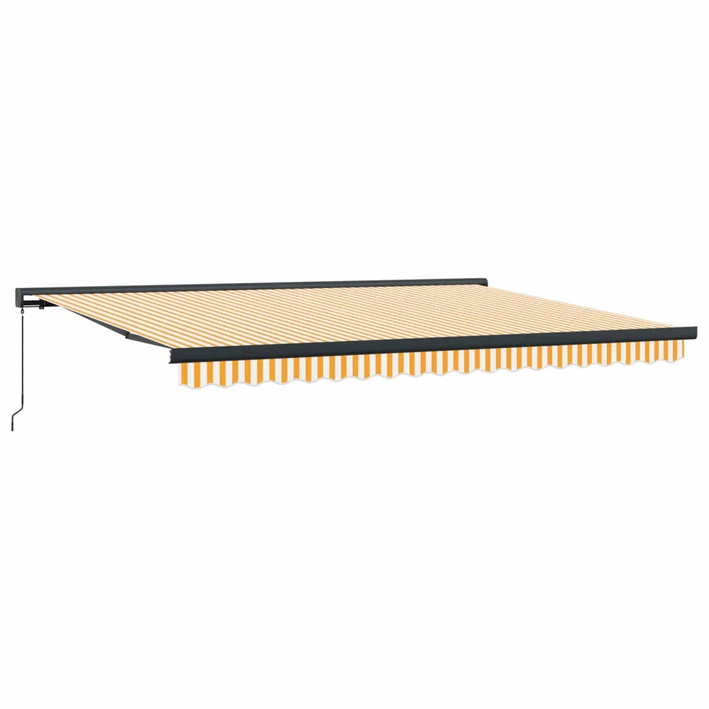 | Tenda retrattile | Blu e Bianco con Struttura Bianca 4,5 × 3 m 3154559