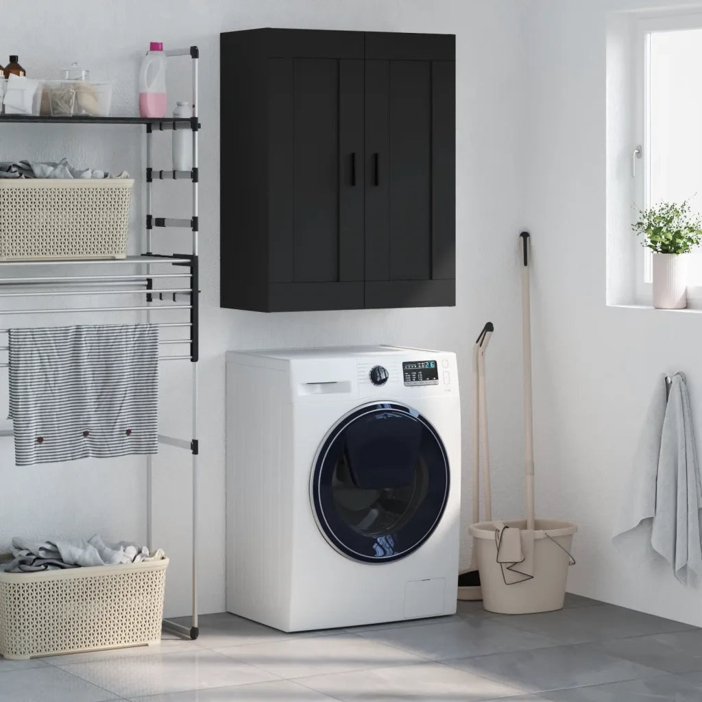 Mobile a Parete Nero 69,5x34,90 cm in Legno Multistratocod mxl 79134