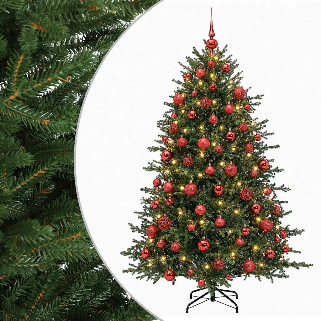 Albero di Natale artificiale con palline 180 cm 300 LED 3466829