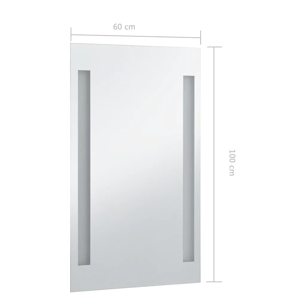 Specchio da Parete a LED per Bagno 60x100 cm 144704