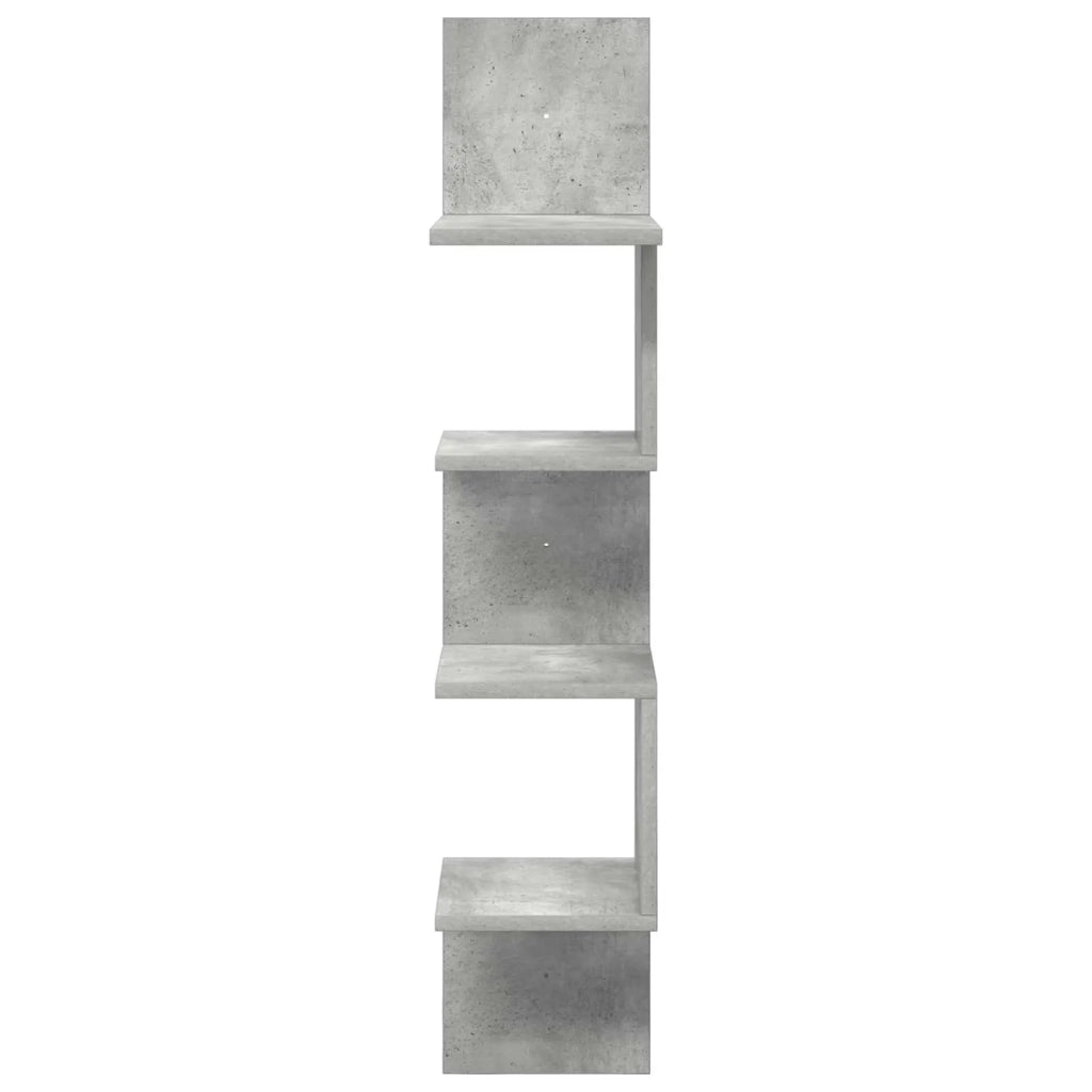 Scaffale da parete A parete Grigio Cemento 32 x 21 x 107 cm 8012135