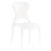 Sedia di design in policarbonato trasparente - LUMINA
