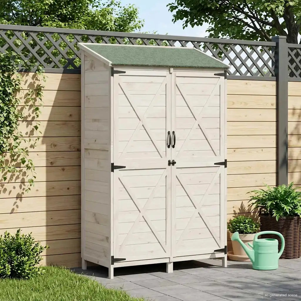 Capanno da Giardino Bianco 106 x 56 x 176,5 cm 42033481