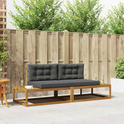 Set di divani da esterno-Sofa da giardino con cuscino Naturale e Antracite 656880