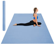 Tappeto Per Esercizi Grande XXL 180 x 200 Cm Antiscivolo Resistente Tappetino Allenamento Casa Palestra Materassino Fitness Pilates Yoga In Pvc Arrotolabile Facile Trasporto  Azzurro