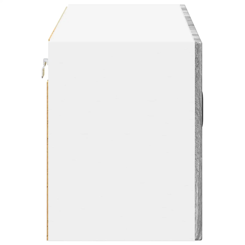 Mobile in vetro da parete LUCCA Grigio Sonoma 80 x 31 x 40 cm 884951