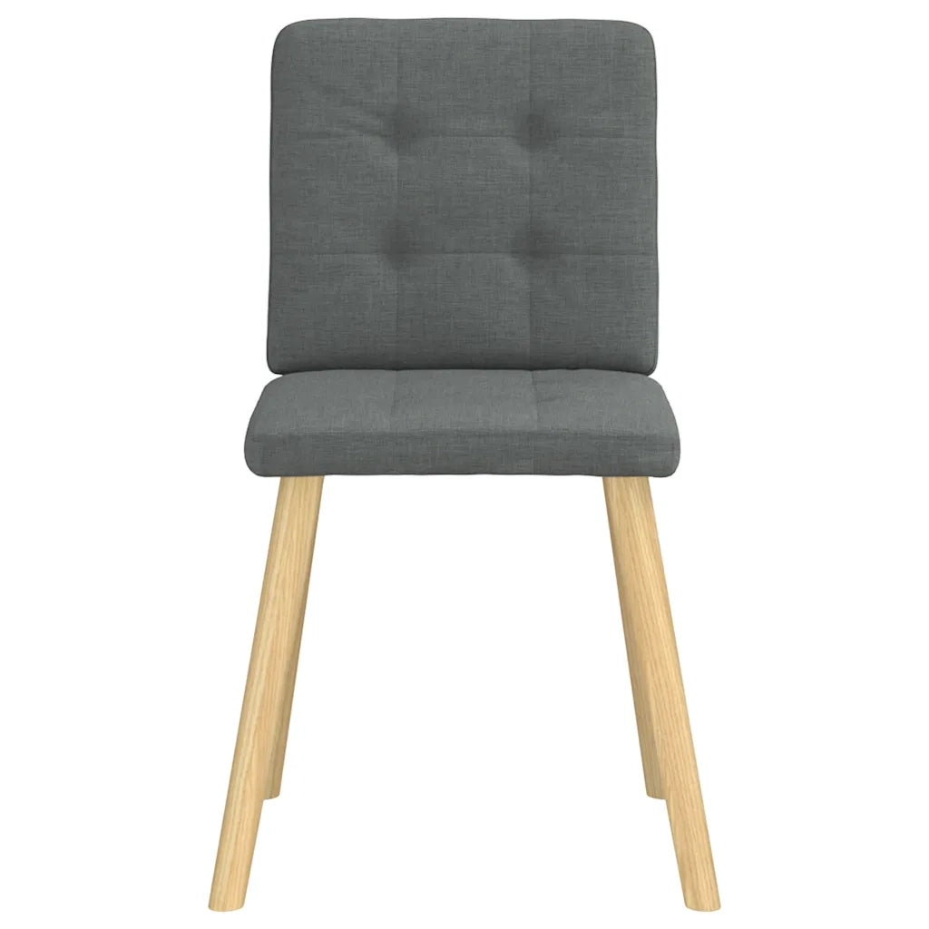 vidaXL Sedie da Pranzo 6 pz Grigio Scuro in Tessuto