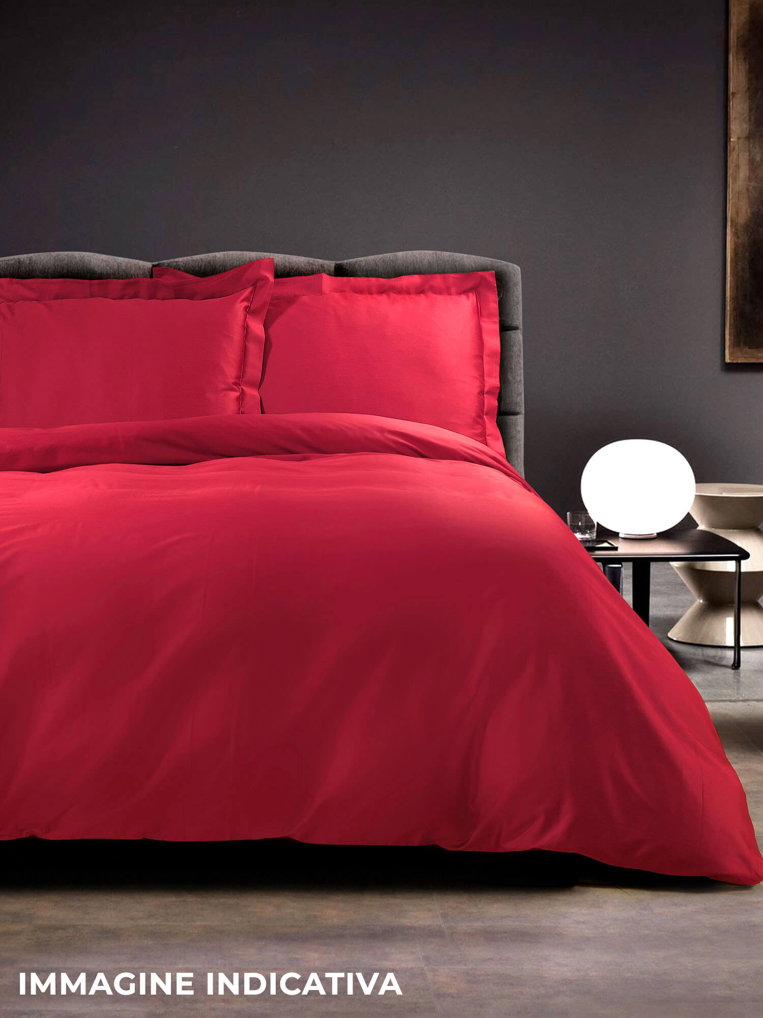 Copripiumino Matrimoniale con Sacco e Federe Tinta Unita Garrini Clarice Oro