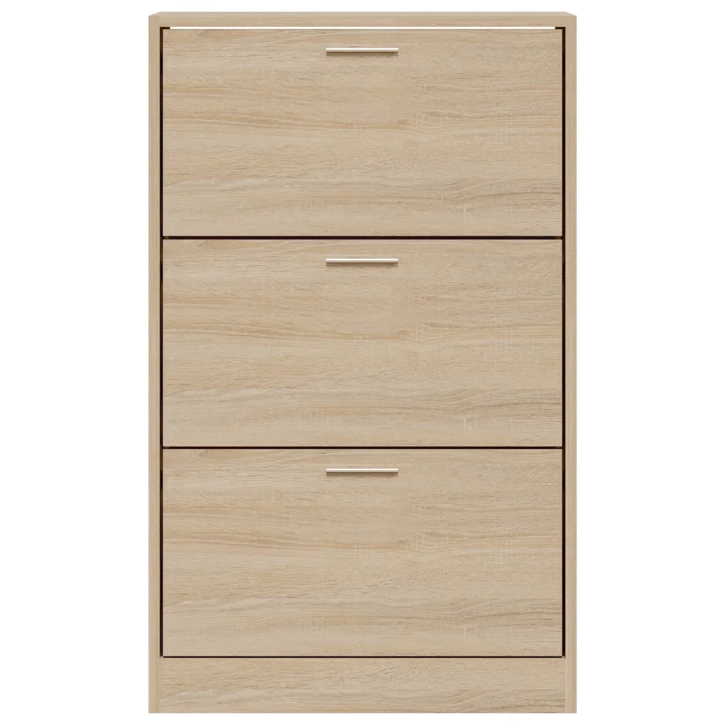 Scarpiera Rovere Sonoma 63x24x103 cm in Legno Multistrato