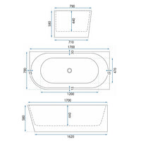 Vasca Da Bagno Angolare In Acrilico Bellanto Slim 170 Destra