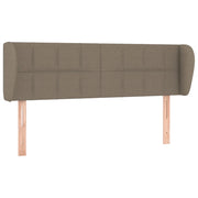 Testiera | Testata ad Orecchio Tortora 147x23x78/88 cm in Tessuto