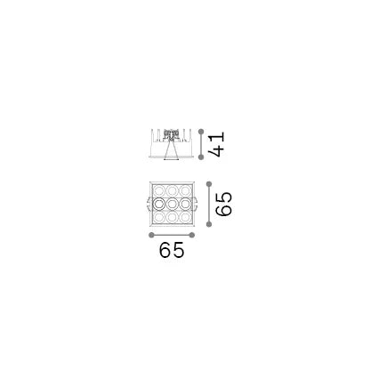 Faretto Da Incasso Lika 1 Luce Led Integrato Nero 10W Ip20