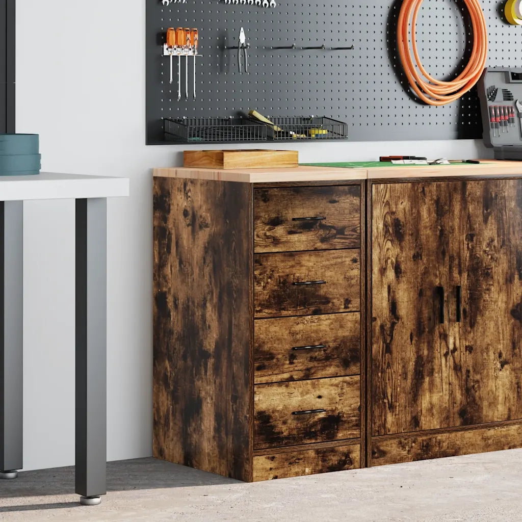 vidaXL Armadietto da Garage Rovere Sonoma 40x51x85 cm