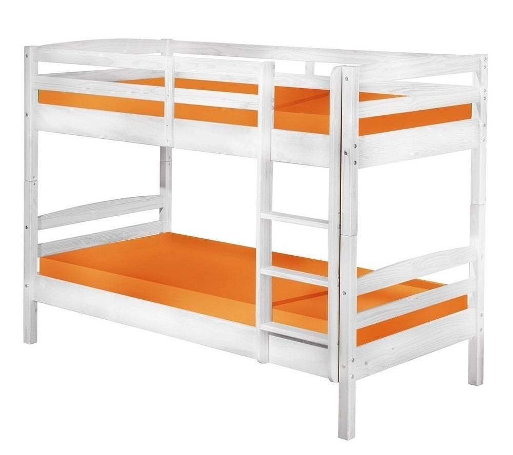 LETTO A CASTELLO RICK TRASFORMAZIONE 2 LETTI SINGOLI 200x102x148H PINO BIANCO