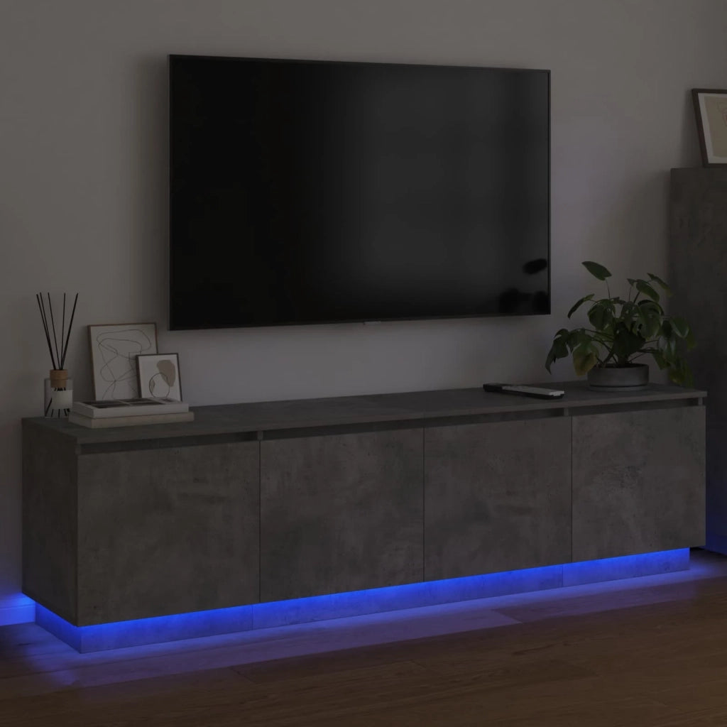 Mobile TV Grigio cemento 180 x 38 x 49 cm Legno multistrato 3376147