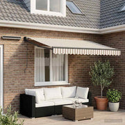 Tettuccio Elettrico Retrattile Grigio chiaro e bianco 3 x 2,5 m 3425883