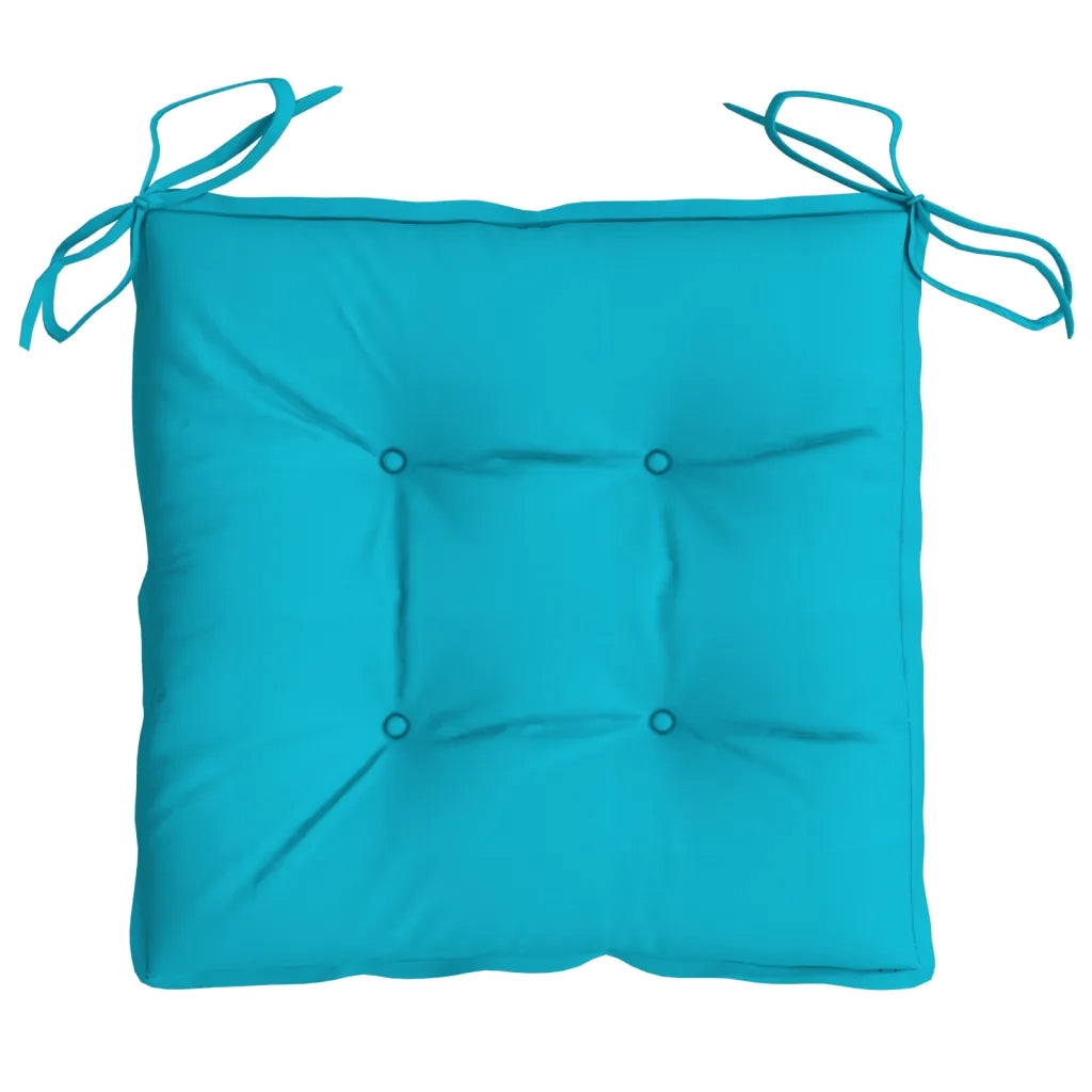 Cuscini per Sedia 4 pz Turchese 50x50x7 cm Tessuto Oxford 361562