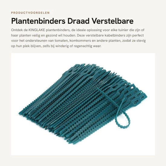 Leganti per piante 13 cm - Cinture per cavi adattabili - 200 pezzi - Duraturo - Cavo di legatura - Supporto per piante - Riciclabile