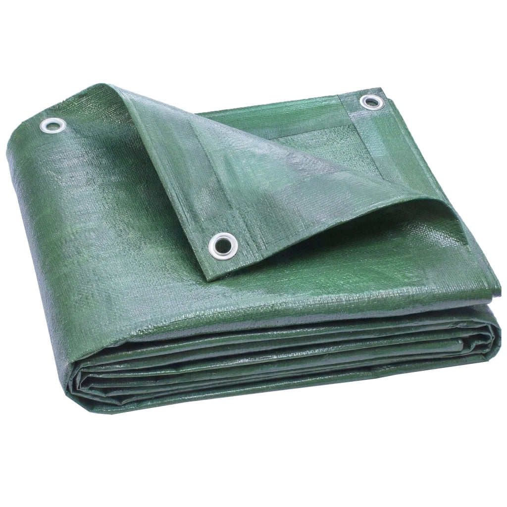 Telo Copri Auto Impermeabile 6 x 4 m in PE Resistente agli Strappi 90 GSM Verde