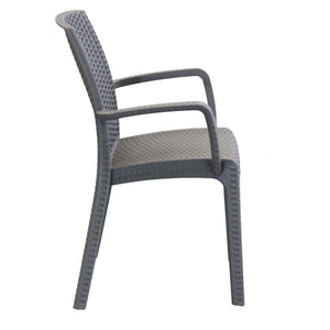 Sedia indiana 57x59x86 h cm in Wicker Taupe