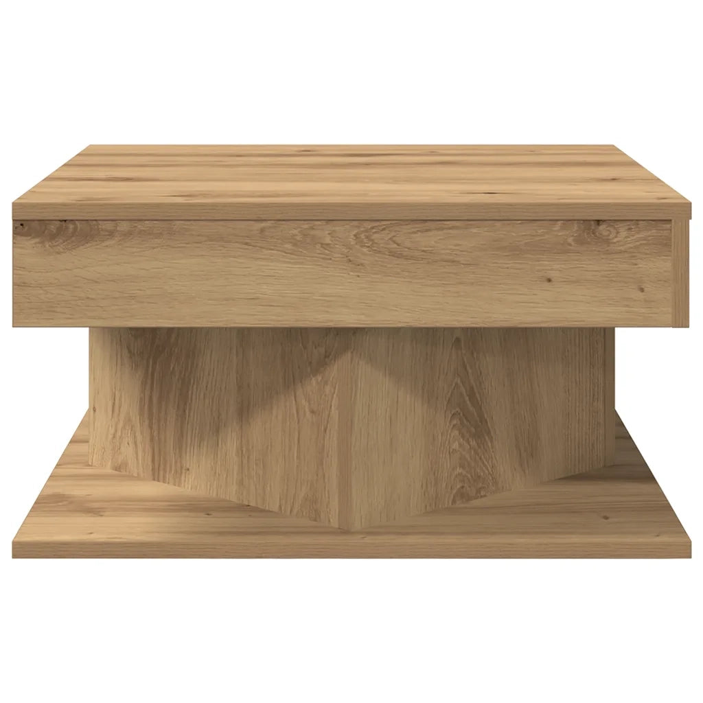 Tavolino Salotto Rovere Artigianale 55x55x30 cm in Truciolato 856633