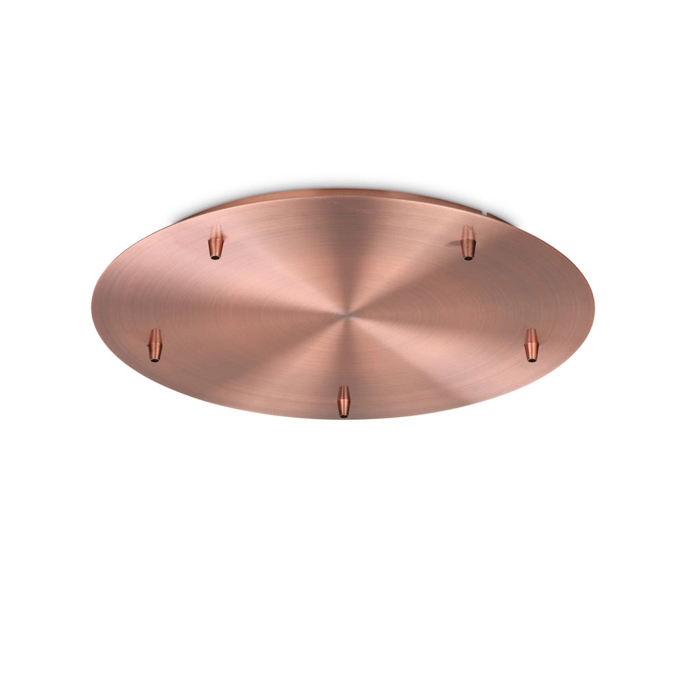 Rosone Standard All In Metallo Rame 5 Luci