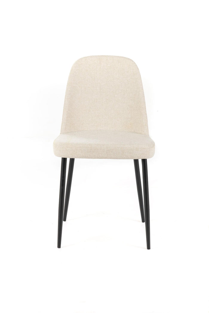 Set 4 Sedie 55x46xH85 cm in Tessuto Tamara Beige