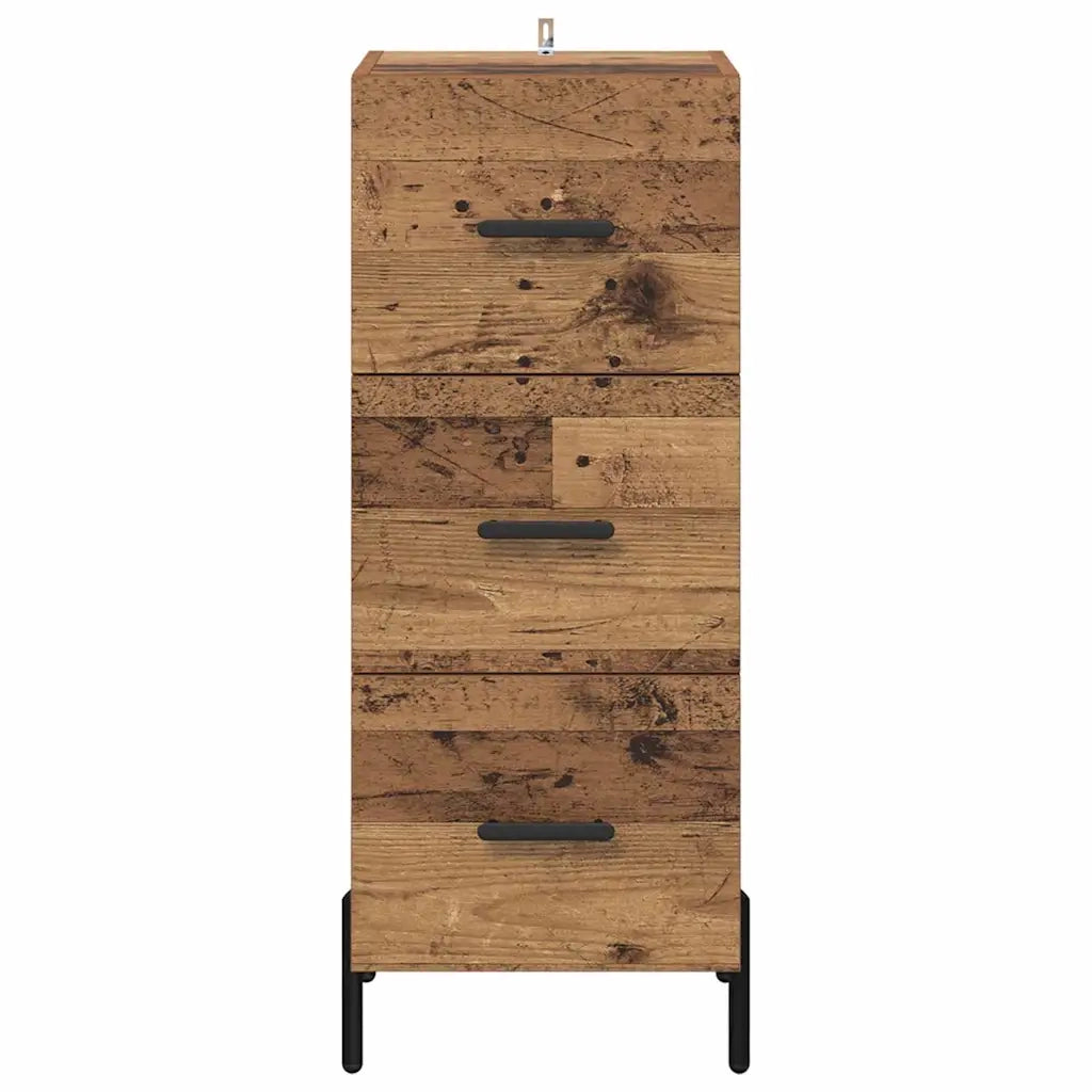 Credenza-Buffet-Armadio da cucina Legno vecchio 34 x 34,5 x 90 cm Legno multistrato 459171